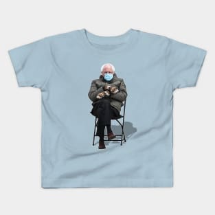 Bernie Sanders Inauguration Mittens Meme Can't Even Kids T-Shirt